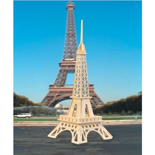 Dřevěné hračky Woodcraft Dřevěné 3D puzzle eiffelova věž menší Woodcraft construction kit