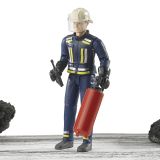 Dřevěné hračky Bruder BWORLD Figurka hasič