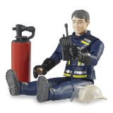 Dřevěné hračky Bruder BWORLD Figurka hasič