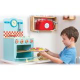 Dřevěné hračky Le Toy Van Sporák s troubou modrý