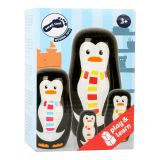 Dřevěné hračky small foot Matrjoška rodina tučňáků