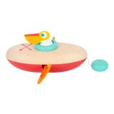 Dřevěné hračky small foot Vodní hračka pelikán