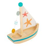 Dřevěné hračky small foot Vodní hračka plachetnice hvězdice