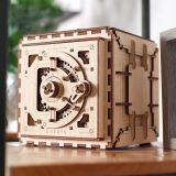 Dřevěné hračky Ugears 3D dřevěné mechanické puzzle Trezor
