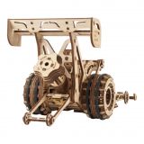 Dřevěné hračky Ugears 3D dřevěné mechanické puzzle Závodní auto (dragster)
