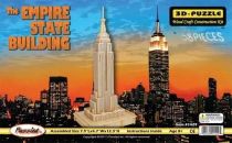 Dřevěné hračky Woodcraft Dřevěné 3D puzzle Empire State Building Woodcraft construction kit