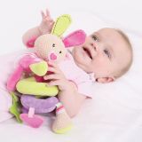 Dřevěné hračky Bigjigs Baby Textilní postavička - Spirála králíček Bella Bigjigs Toys
