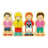 Dřevěné hračky Bigjigs Toys Dřevěné puzzle národnosti
