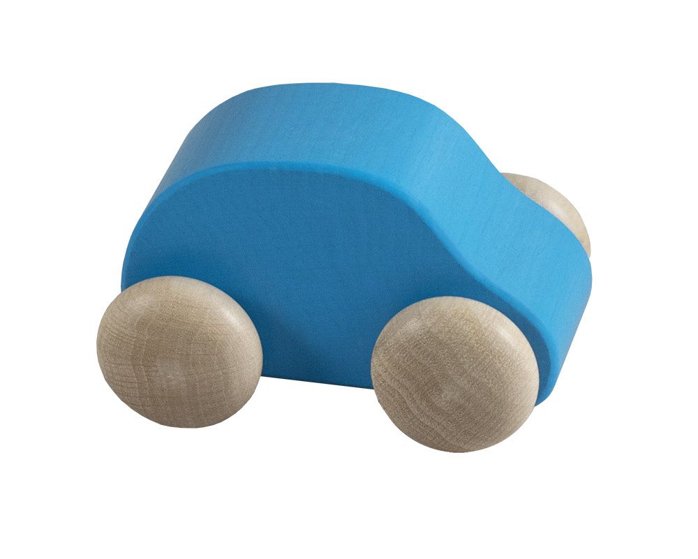 Dřevěné hračky Detoa Moje první autíčko modré 1 Ks