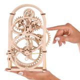 Dřevěné hračky Ugears 3D dřevěné mechanické puzzle Hodinový strojek