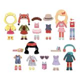 Dřevěné hračky Vilac Magnetické oblékací puzzle Chloe