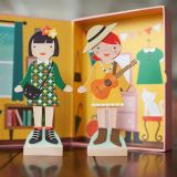 Dřevěné hračky Petit Collage Magnetické puzzle - Nejlepší kamarádky