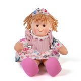 Dřevěné hračky Bigjigs Toys Látková panenka Shannon 25 cm