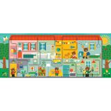 Dřevěné hračky Petit Collage Bludiště a puzzle Náš domov