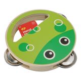 Dřevěné hračky Bigjigs Toys tamburína 1ks zelená