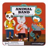 Dřevěné hračky Petit Collage Magnetická knížka Zvířátka