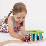 Dřevěné hračky Bigjigs Rail Vlaková myčka