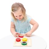 Dřevěné hračky Bino 3D puzzle Ovoce