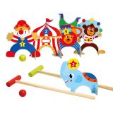 Dřevěné hračky Bino Dětská sada na kroket Cirkus
