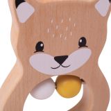 Dřevěné hračky Bigjigs Baby Dřevěné chrastítko liška Bigjigs Toys