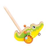 Dřevěné hračky Bino Jezdík Krokodýl na tyči