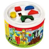 Dřevěné hračky -  Kostky v kbelíku - Krtek