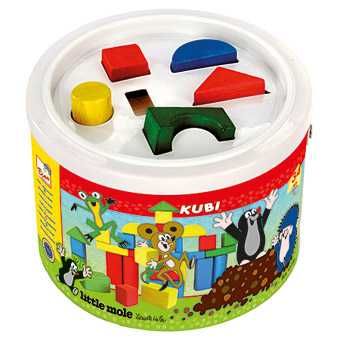 Dřevěné hračky Dřevěné hračky - Kostky v kbelíku - Krtek Bino
