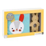 Dřevěné hračky Petit Collage Látková kniha s králíčkem