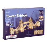 Dřevěné hračky RoboTime dřevěné 3D puzzle most Tower Bridge svítící