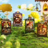 Dřevěné hračky RoboTime miniaturní divadélko Medový les
