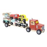 Dřevěné hračky Vilac Dřevěný kamión s autíčky na nasazování