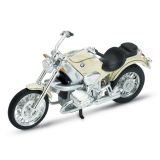 Dřevěné hračky Welly Motocykl BMW R1200C 1:18 krémový