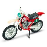 Dřevěné hračky Welly Motocykl Honda CR250R 1:18 červená