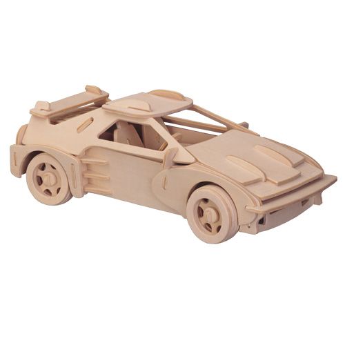 Dřevěné hračky Woodcraft Dřevěné 3D puzzle velké Ferrari Woodcraft construction kit
