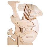 Woodcraft Dřevěné 3D puzzle koala