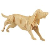 Woodcraft Dřevěné 3D puzzle pes