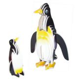 Woodcraft Dřevěné 3D puzzle tučňáci
