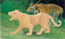 Woodcraft Dřevěné 3D puzzle tygr