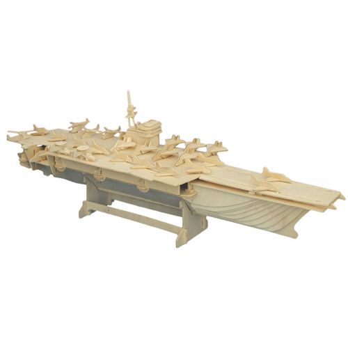 Dřevěné hračky Woodcraft Dřevěné 3D puzzle letadlová loď Woodcraft construction kit