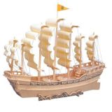 Woodcraft Dřevěné 3D puzzle loď plachetnice P131