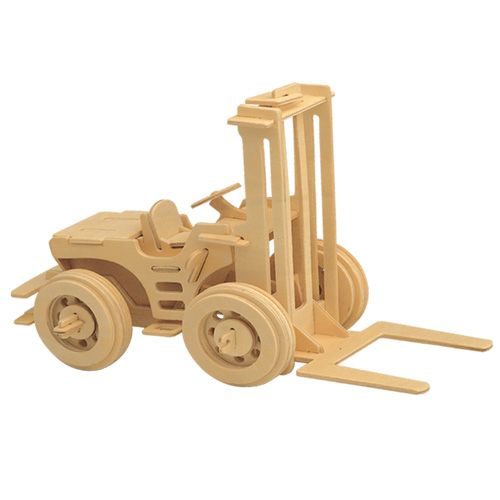 Dřevěné hračky Woodcraft Dřevěné 3D puzzle vysokozdvižný vozík Woodcraft construction kit