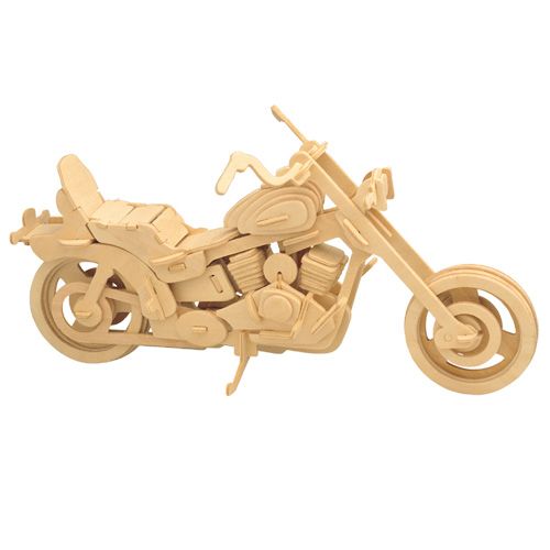 Dřevěné hračky Woodcraft Dřevěné 3D puzzle motorka Harley Davidson I Woodcraft construction kit