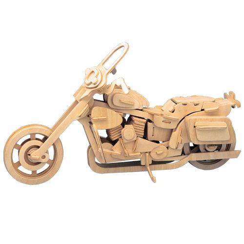 Dřevěné hračky Woodcraft Dřevěné 3D puzzle motorka Harley Davidson II Woodcraft construction kit