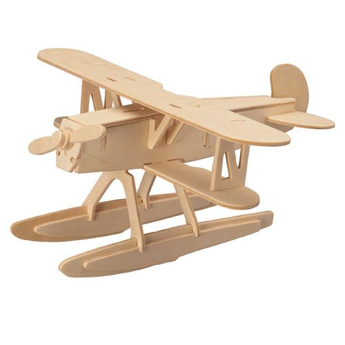 Dřevěné hračky Woodcraft Dřevěné 3D puzzle Heinkel Woodcraft construction kit