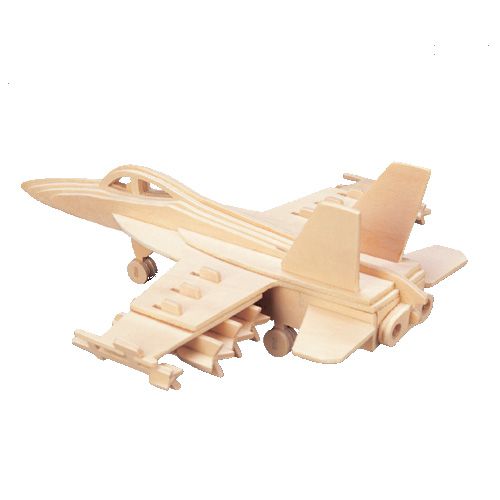 Dřevěné hračky Woodcraft Dřevěné 3D puzzle stíhačka Woodcraft construction kit