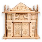 Dřevěné hračky EscapeWelt Dřevěný hlavolam Dračí dům
