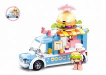 Dřevěné hračky Sluban Girls Dream M38-B0993B Pojízdná prodejna hamburgerů