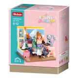Dřevěné hračky Sluban Girls Dream Mini Handcraft M38-B1016B Studovna