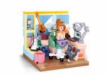 Dřevěné hračky Sluban Girls Dream Mini Handcraft M38-B1016B Studovna