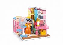 Dřevěné hračky Sluban Girls Dream Mini Handcraft M38-B1016D Ložnice